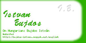 istvan bujdos business card